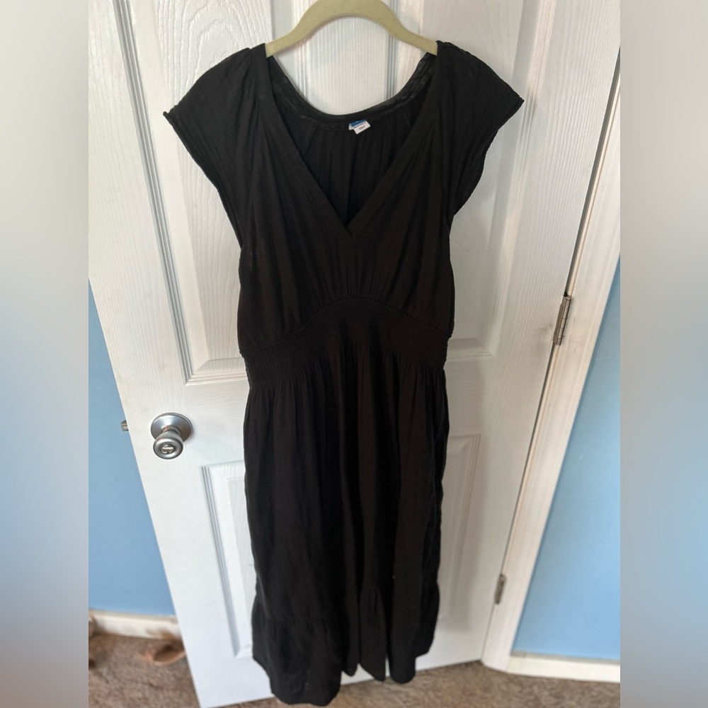 Old Navy Black Cotton Maxi